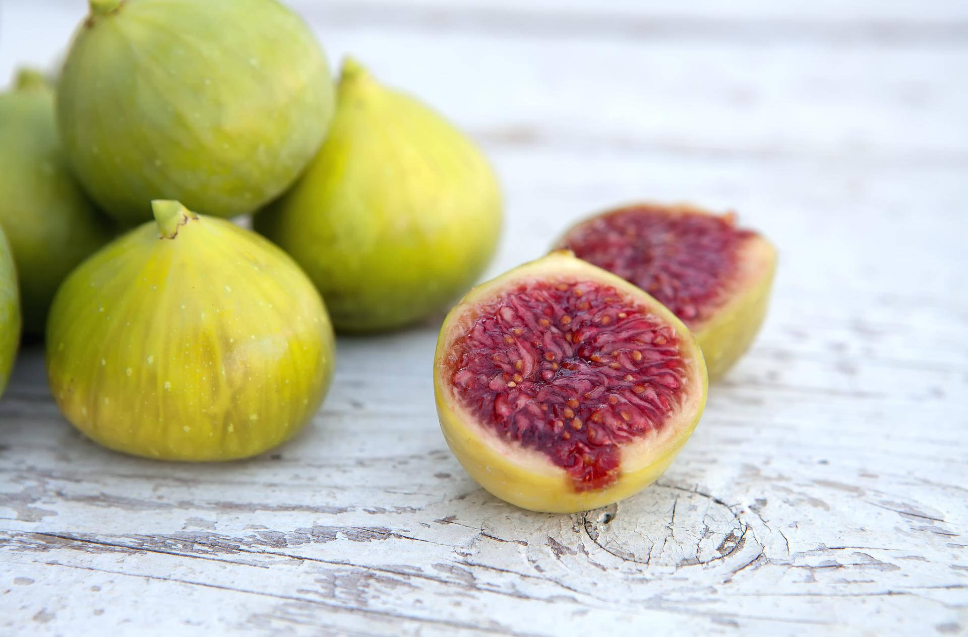 Yellow Figs Table Display Background