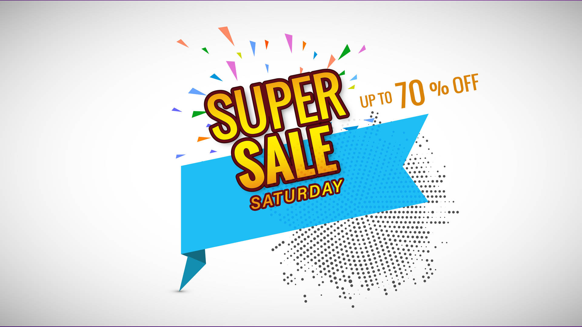 Yellow Font Super Saturday Sale