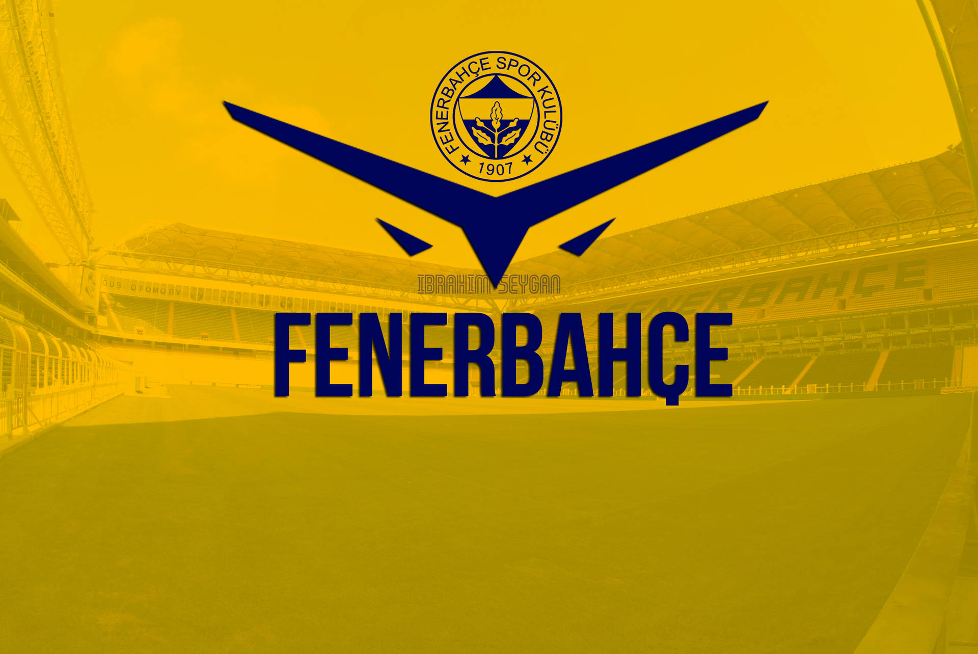 Yellow Football Field Fenerbahce Background