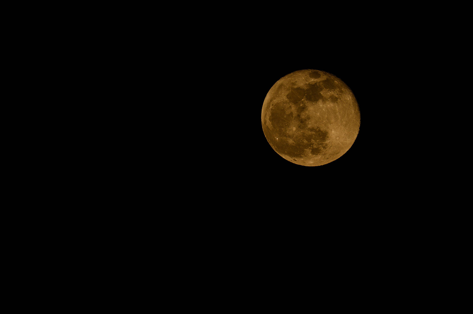 Yellow Full Moon Background