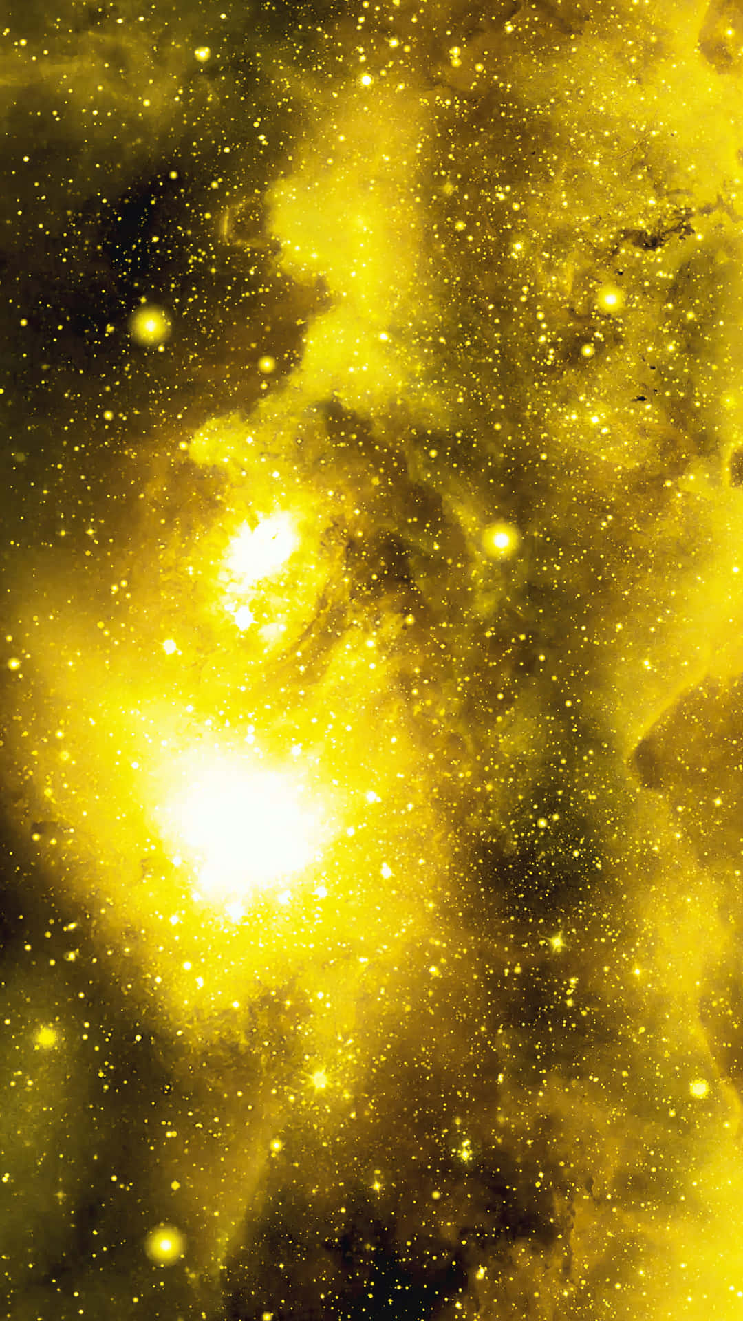 Yellow Galaxy 1620 X 2880 Wallpaper Background
