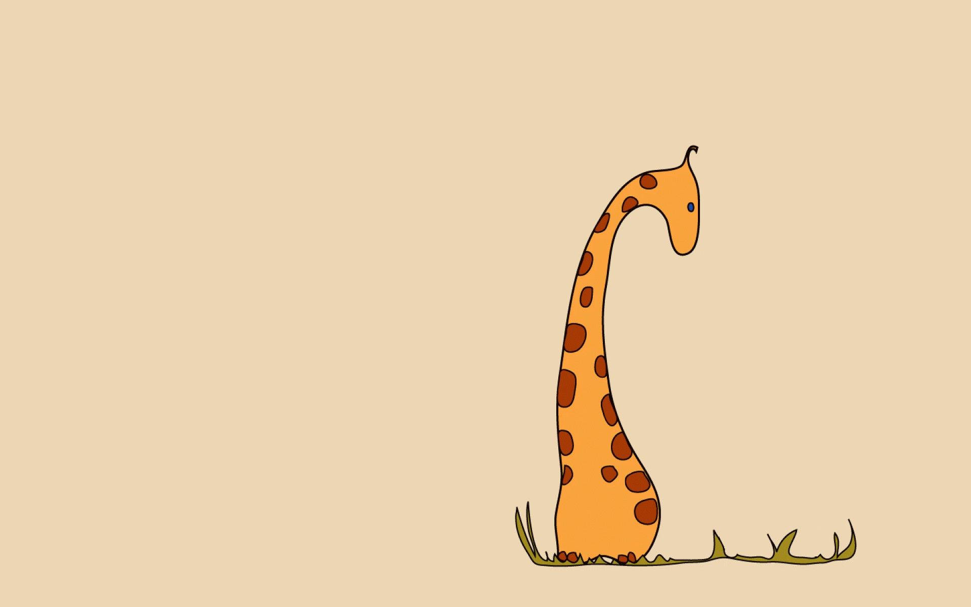 Yellow Giraffe Tumblr Aesthetic Background