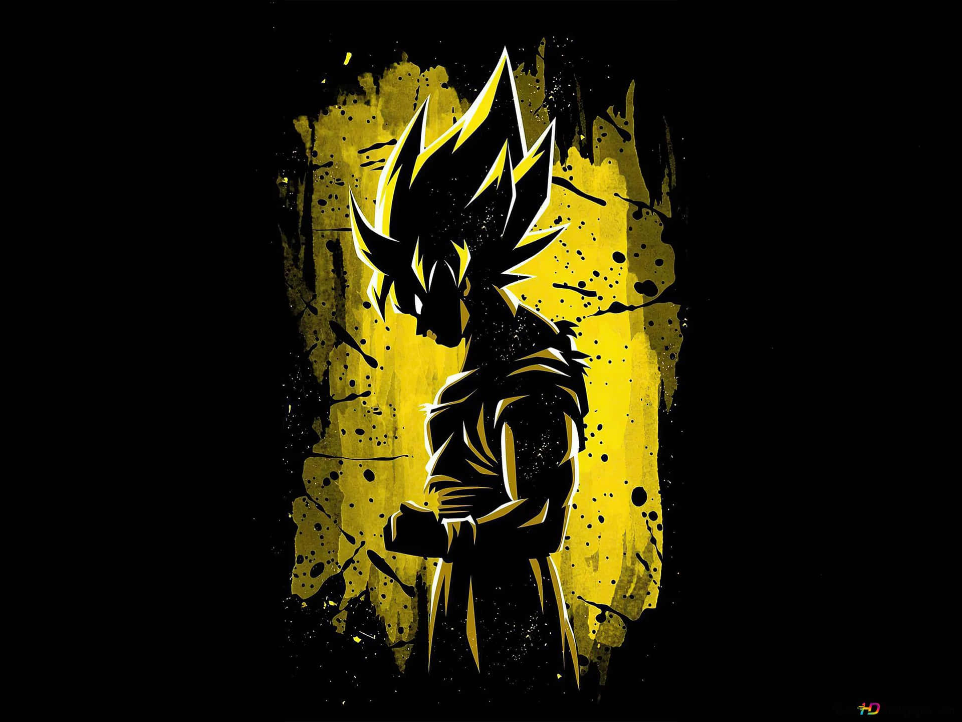 Yellow Goku Ipad Background