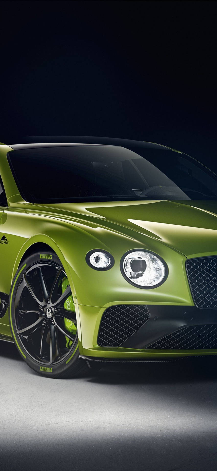 Yellow-green Bentley Ipchone Background