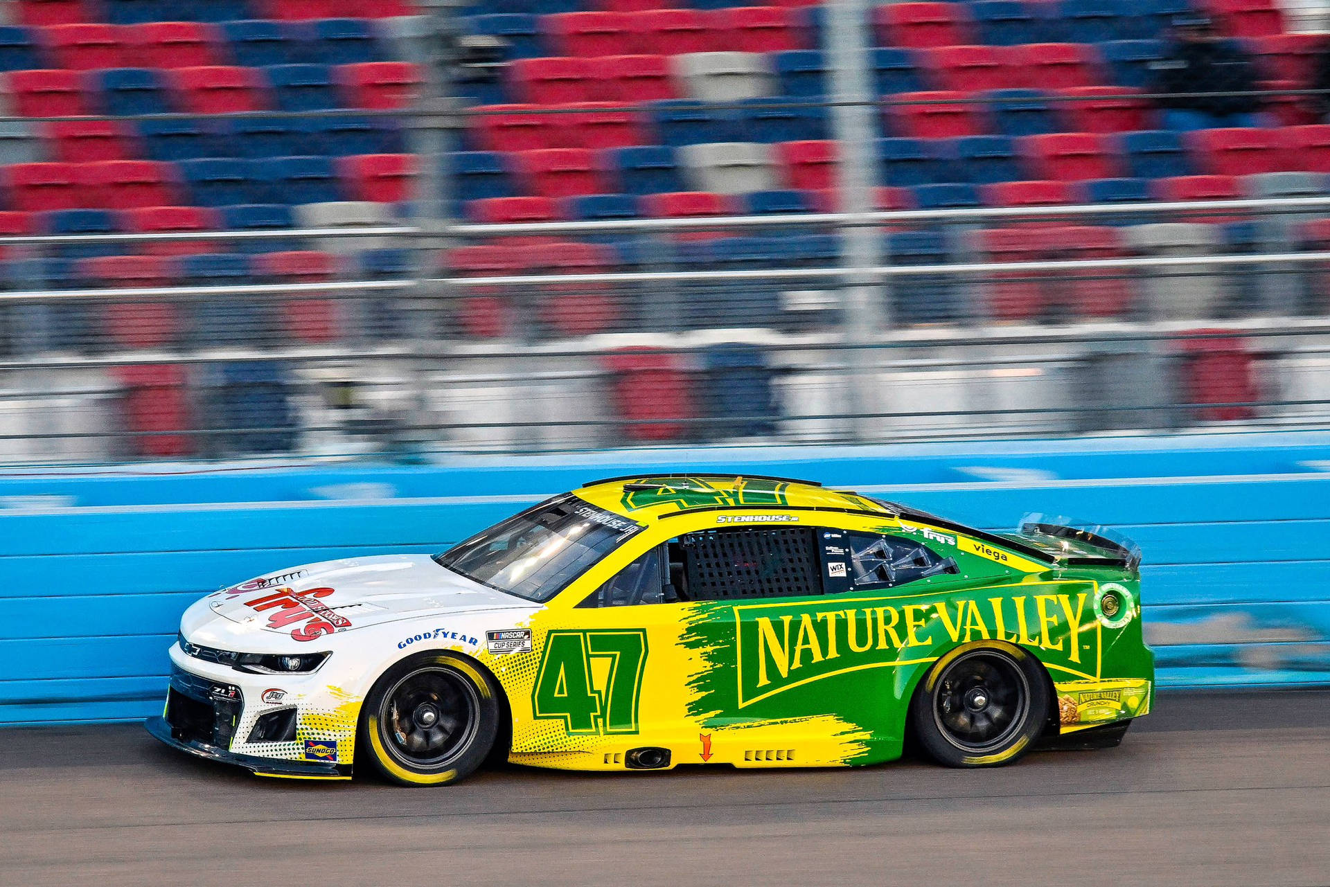 Yellow Green Ricky Stenhouse Jr. Car