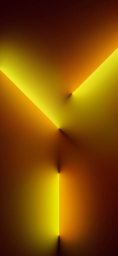 Yellow Led Lights Ios Default Background