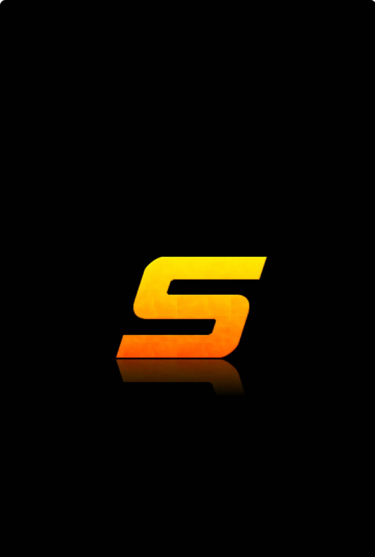 Yellow Letter S In Black Background