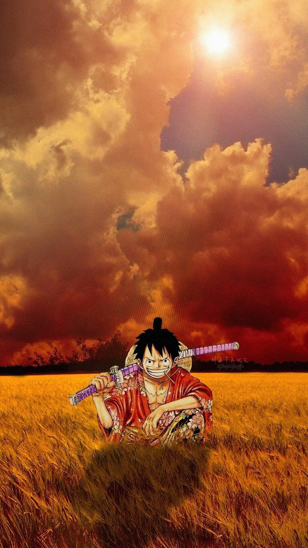 Yellow Luffy Aesthetic Background