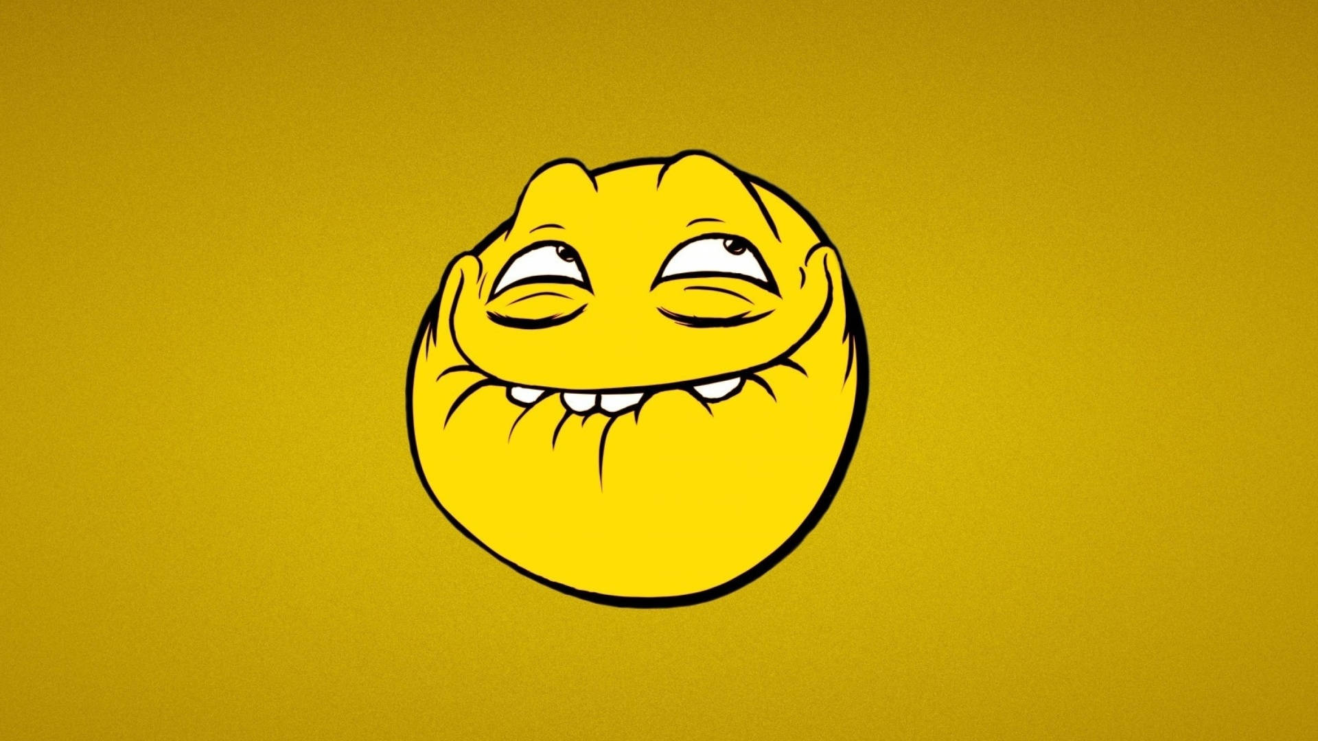 Yellow Meme Face Smile