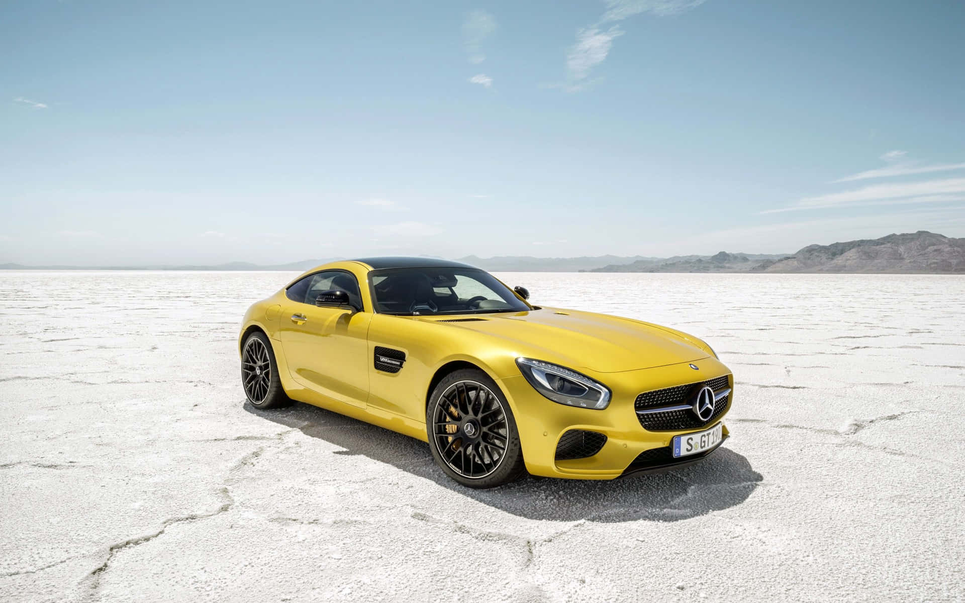 Yellow Mercedes Amg Gt