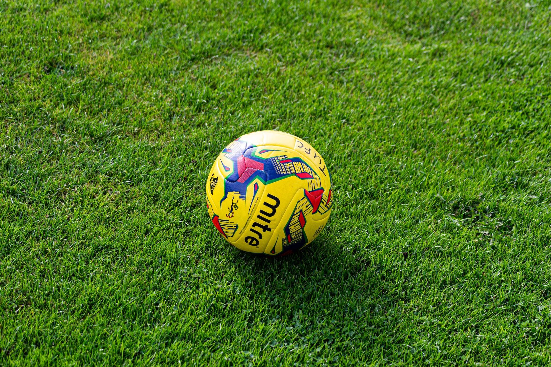 Yellow Mitre Football Hd Background