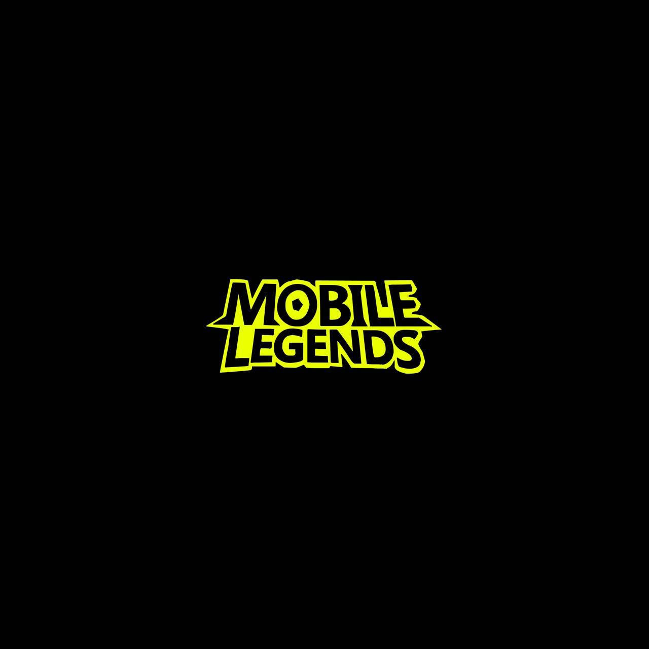 Yellow Mobile Legends Logo Background
