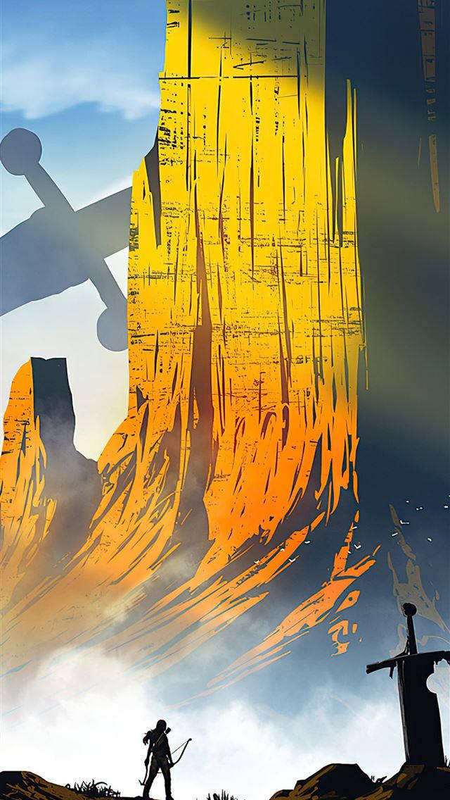 Yellow Mountain Tomb Raider Iphone Background