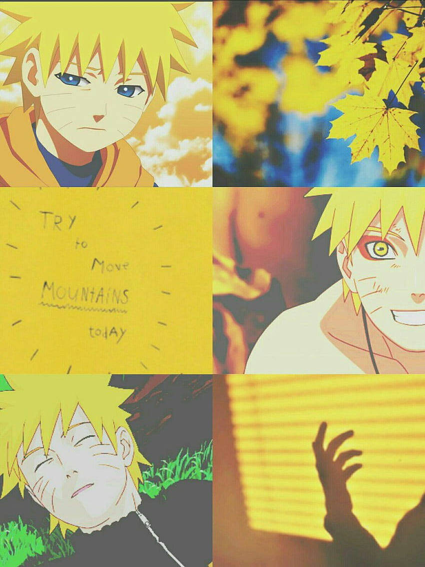 Yellow Naruto With Adorable Memories Background