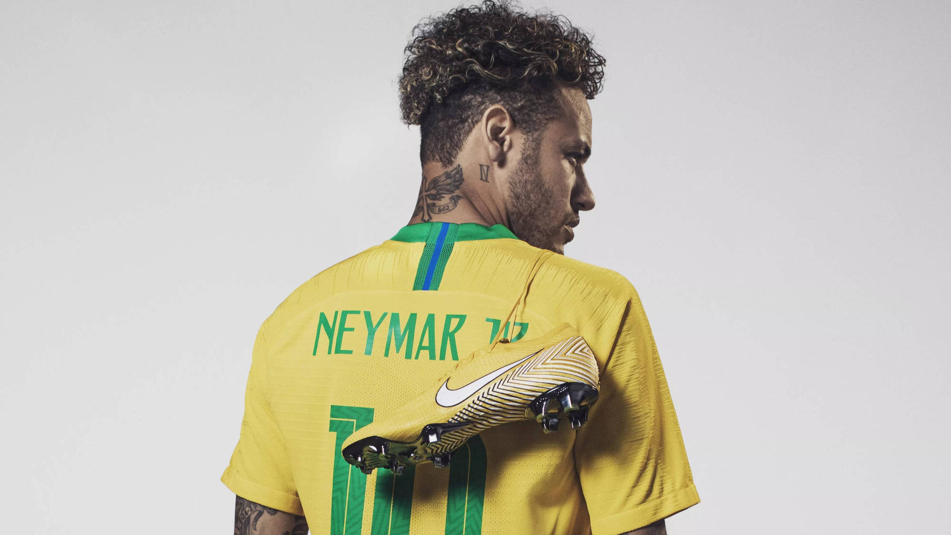 Yellow Nike Shoe Neymar 4k