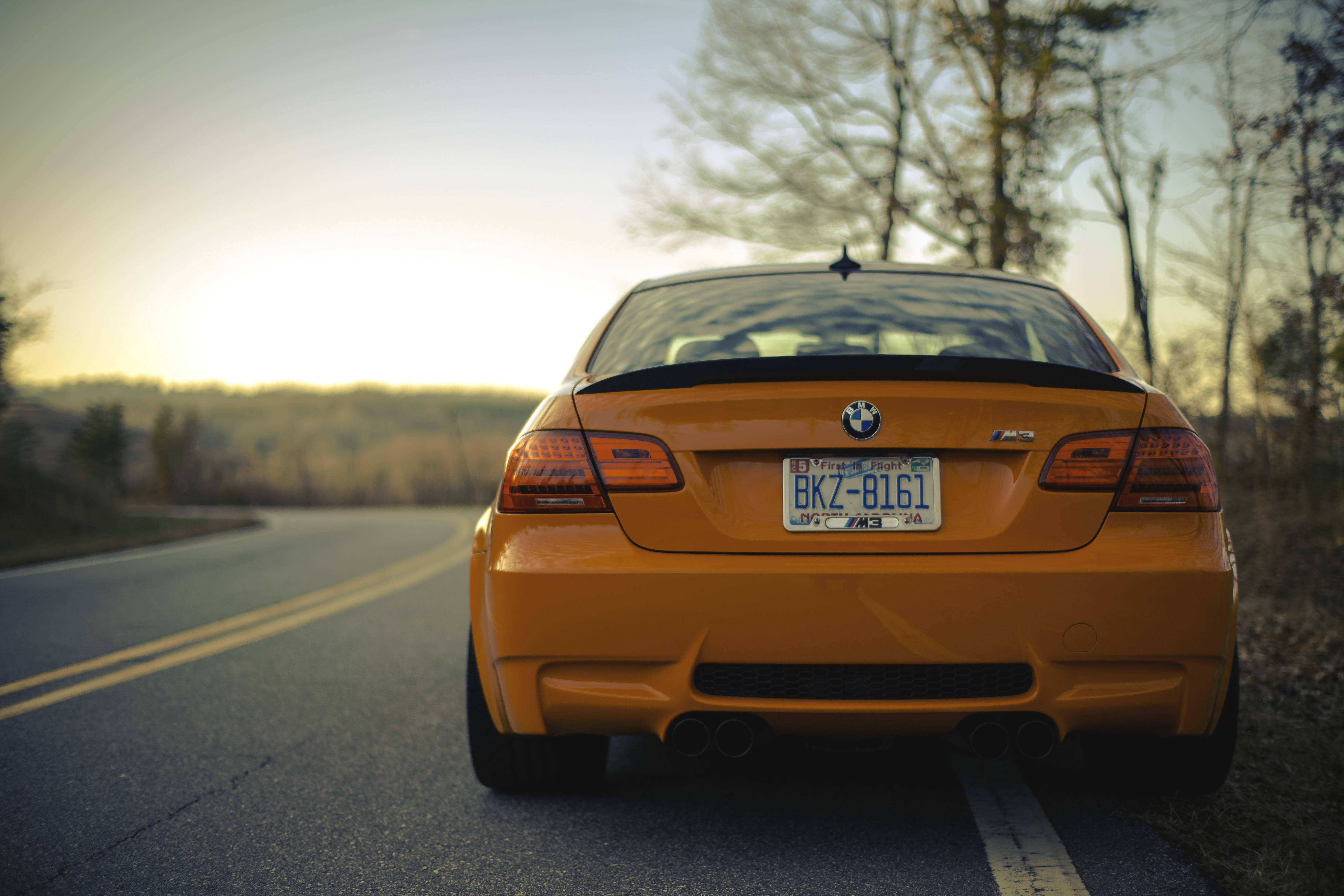 Yellow-orange M3 Gt2 Full Hd Bmw Background