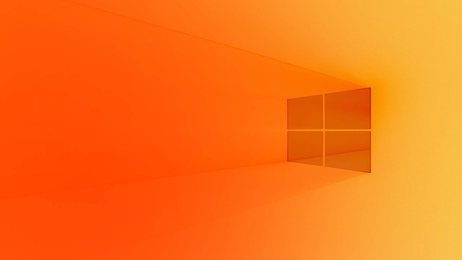 Yellow Orange Windows 10 Logo Background