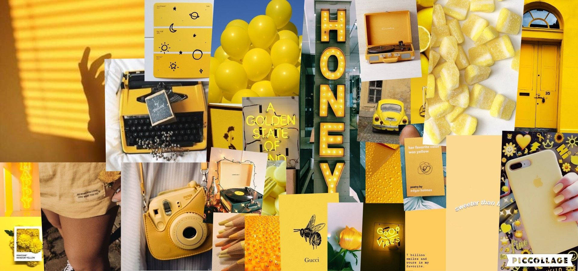 Yellow Palette - A Collage Of Yellow Items