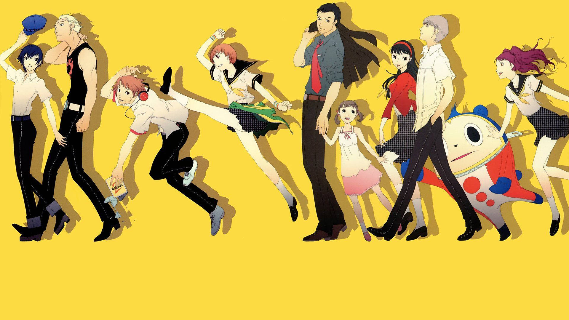 Yellow Persona 4 Characters With Ryotaro Background