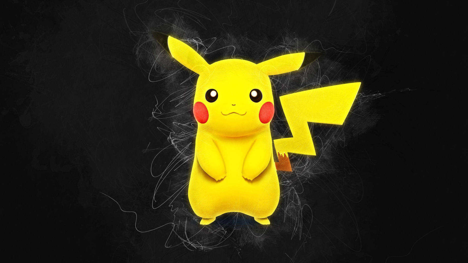 Yellow Pikachu Pokémon 4k Background