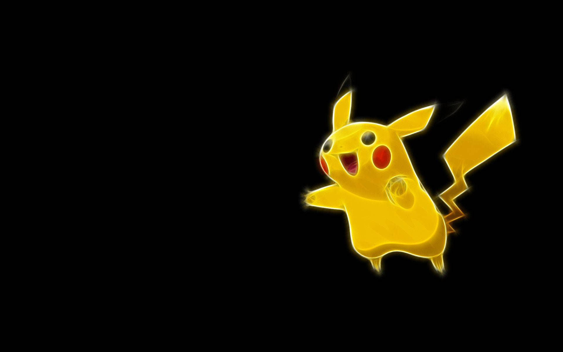 Yellow Pokémon Pikachu 3d Background