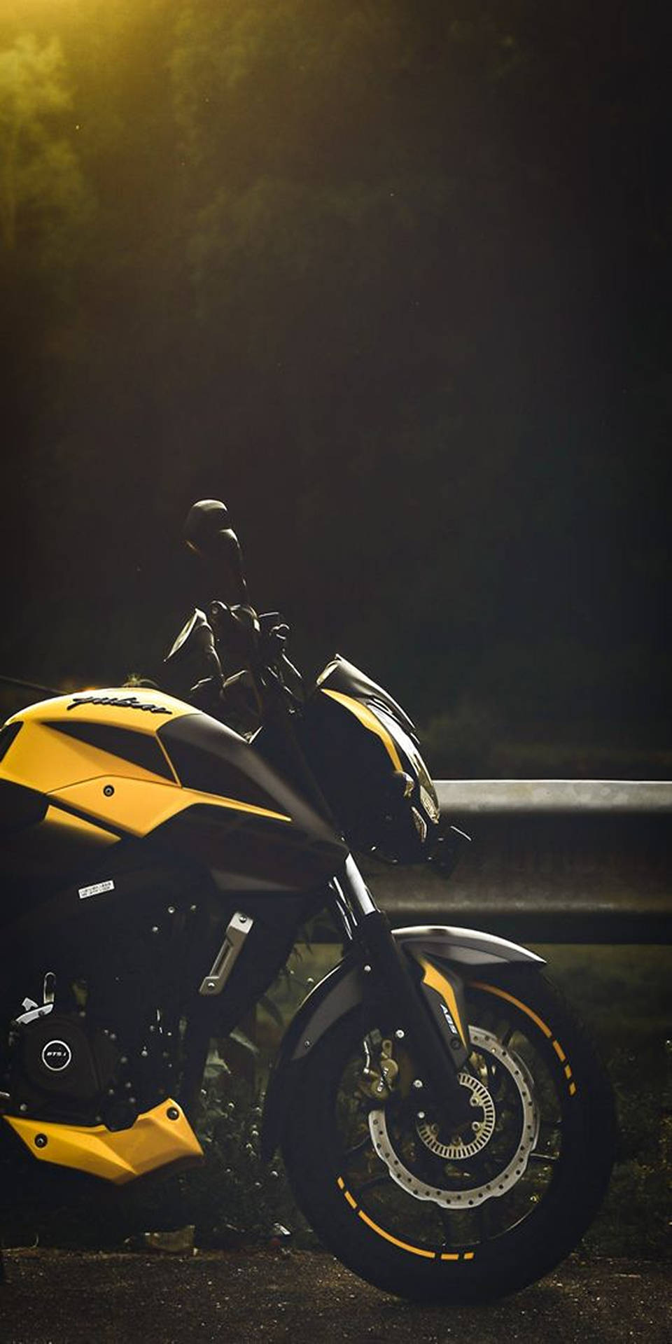 Yellow Pulsar 150 Background