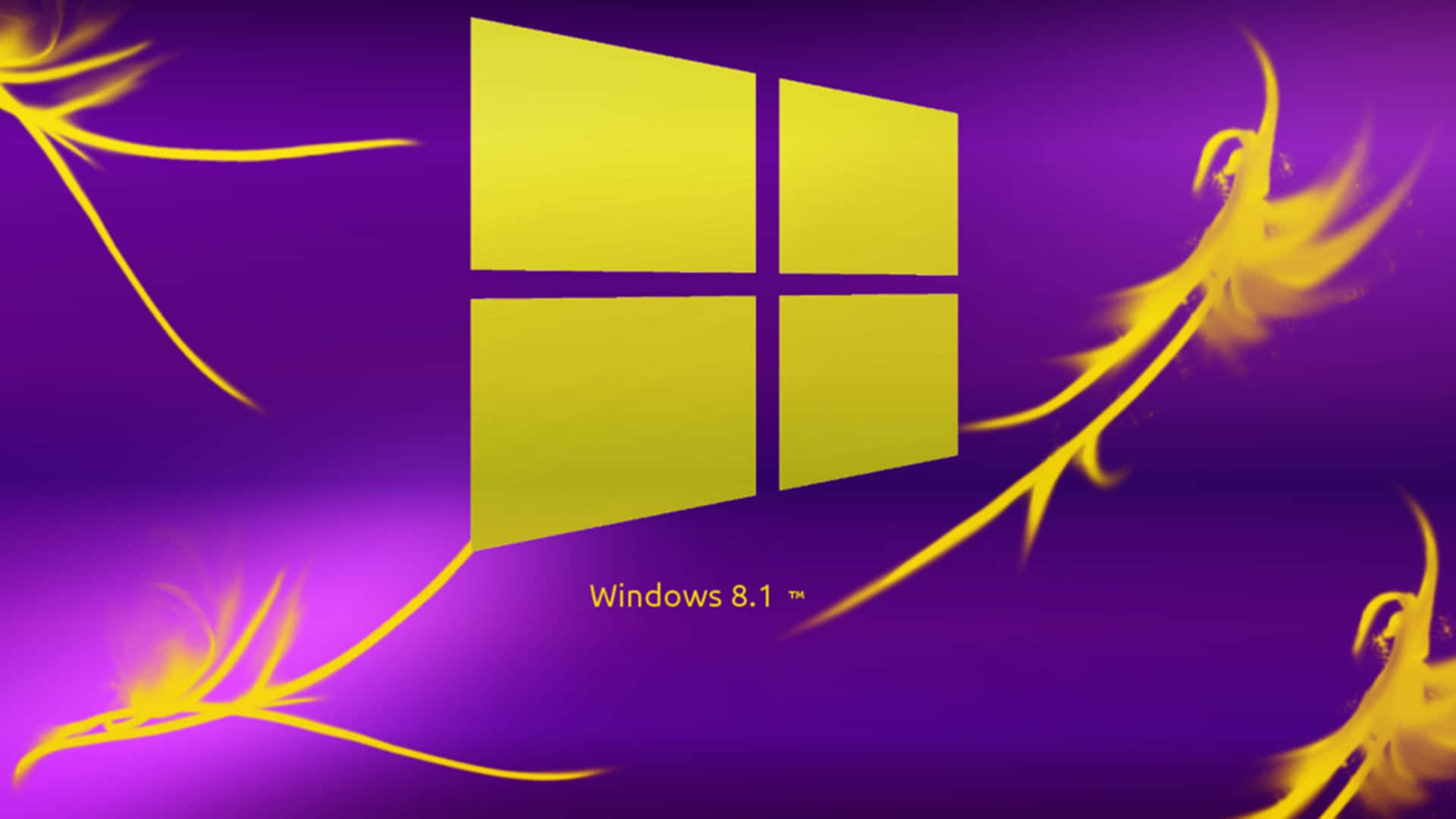 Yellow Purple Windows 8.1