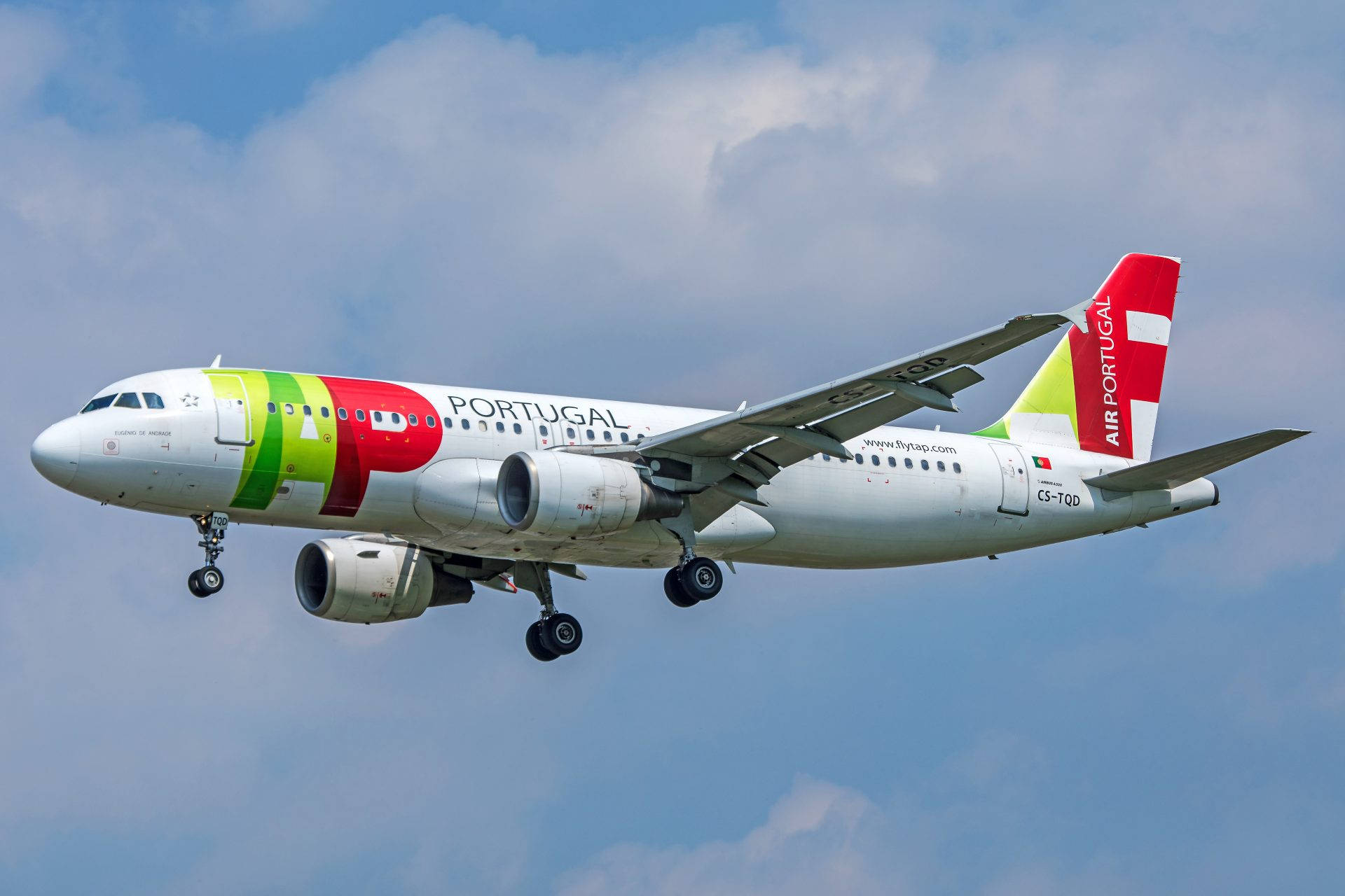 Yellow Red Tap Portugal Aircraft Background