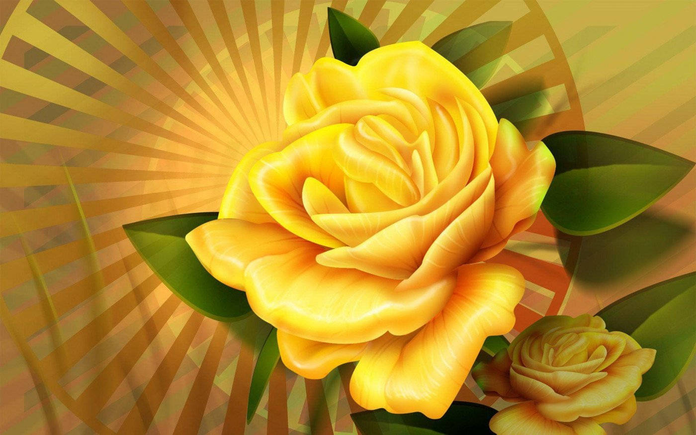 Yellow Rose Animated Background