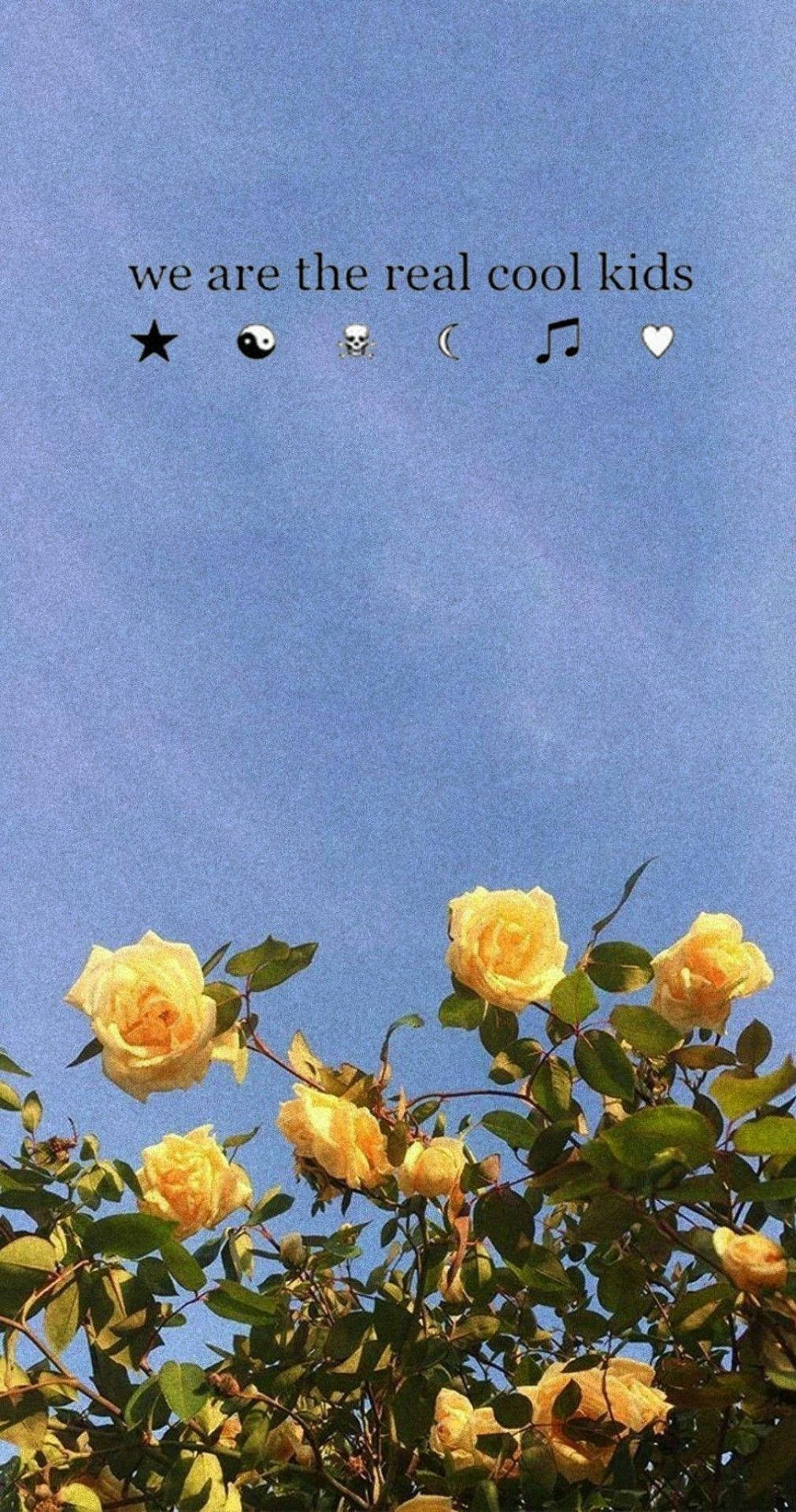 Yellow Roses Text Quote Aesthetic Tablet Background