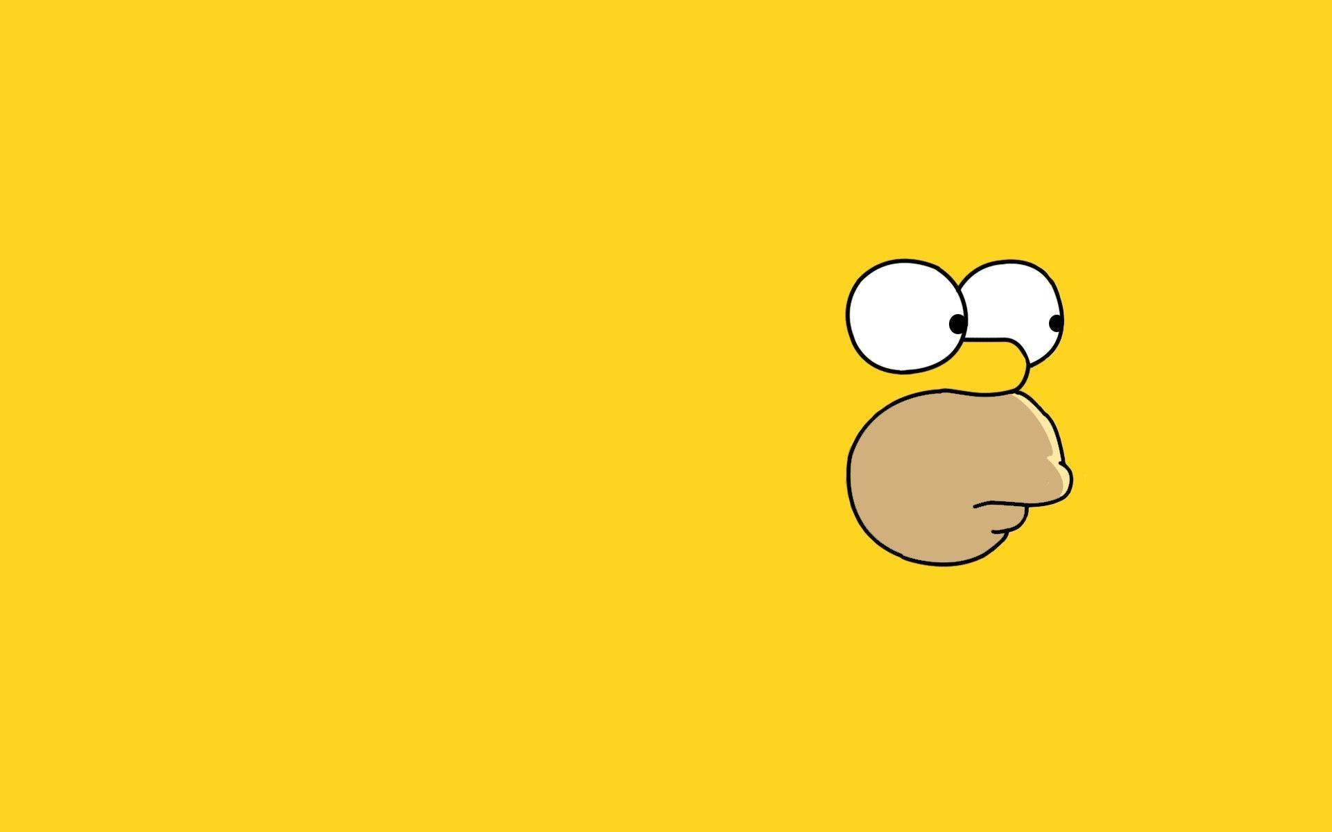 Yellow Simpson Aesthetic Computer Background