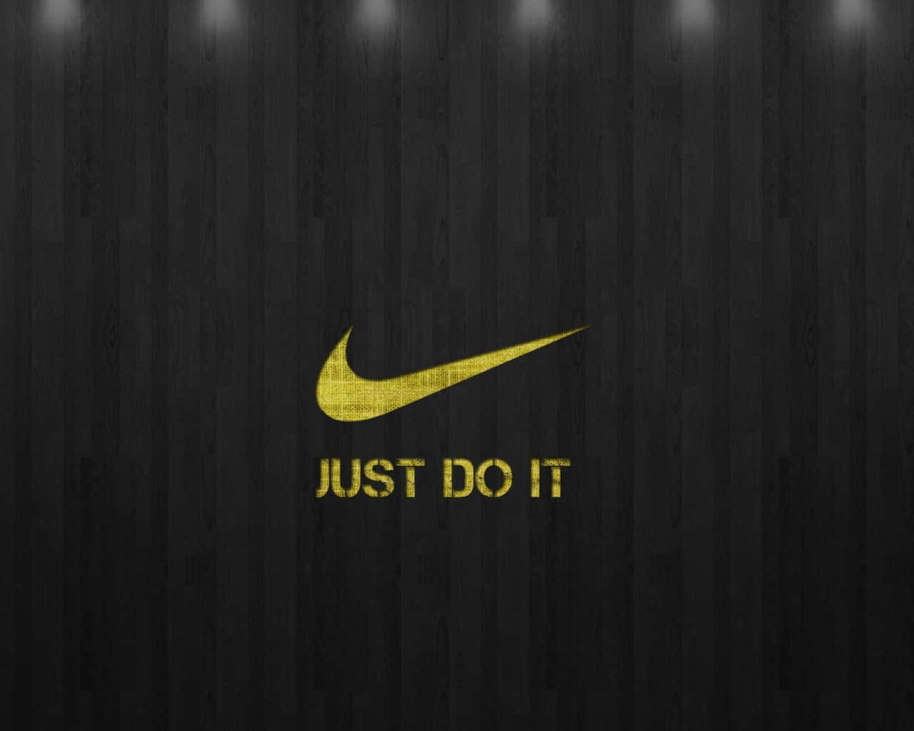 Yellow Slogan Just Do It Background