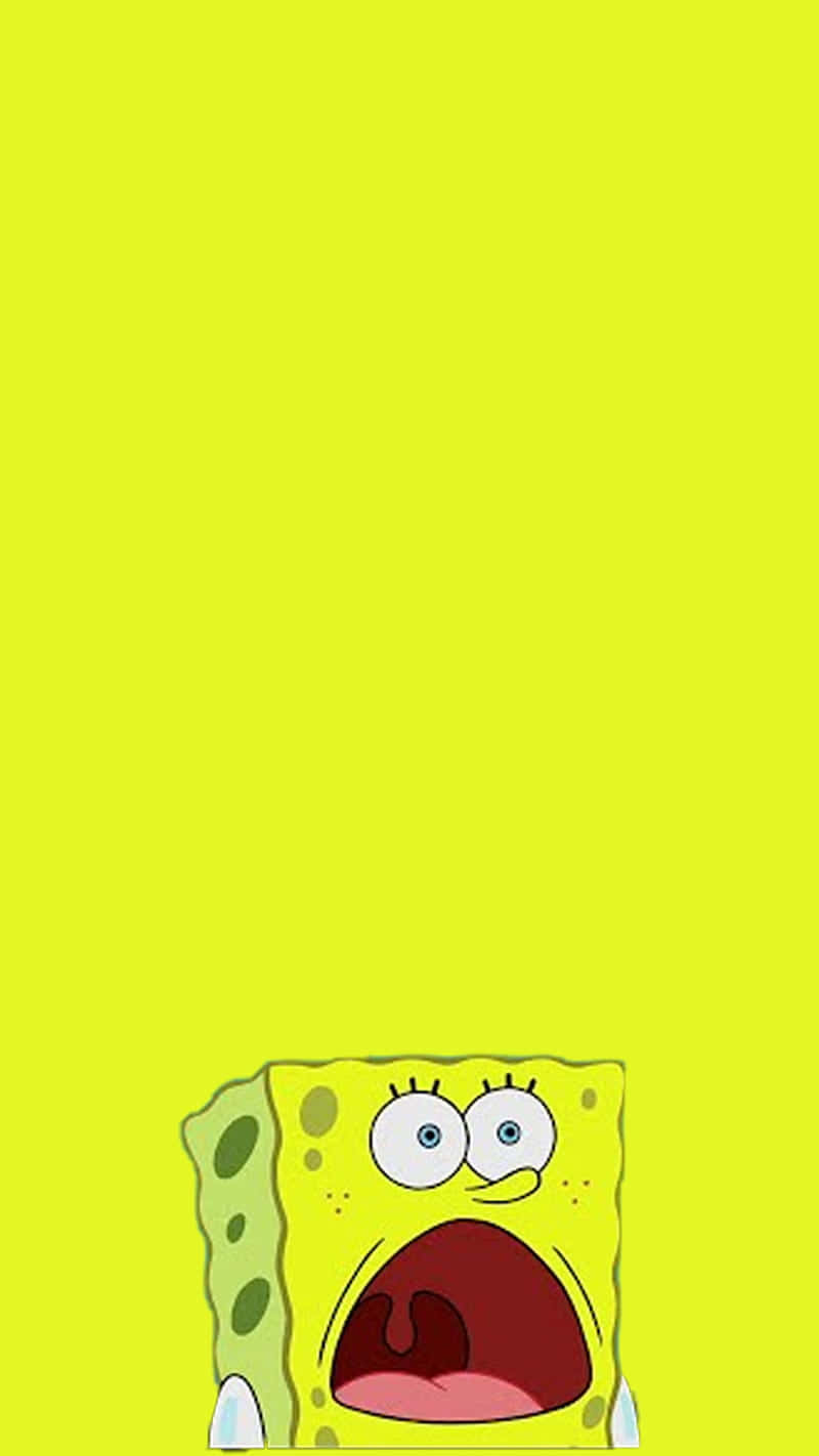 Yellow Spongebob Cute Matching Best Friend Home Screen Idea Background