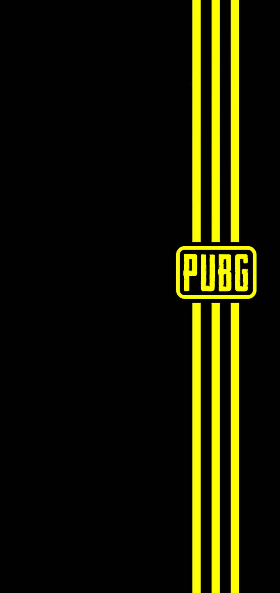 Yellow Stripes Pubg Logo Background