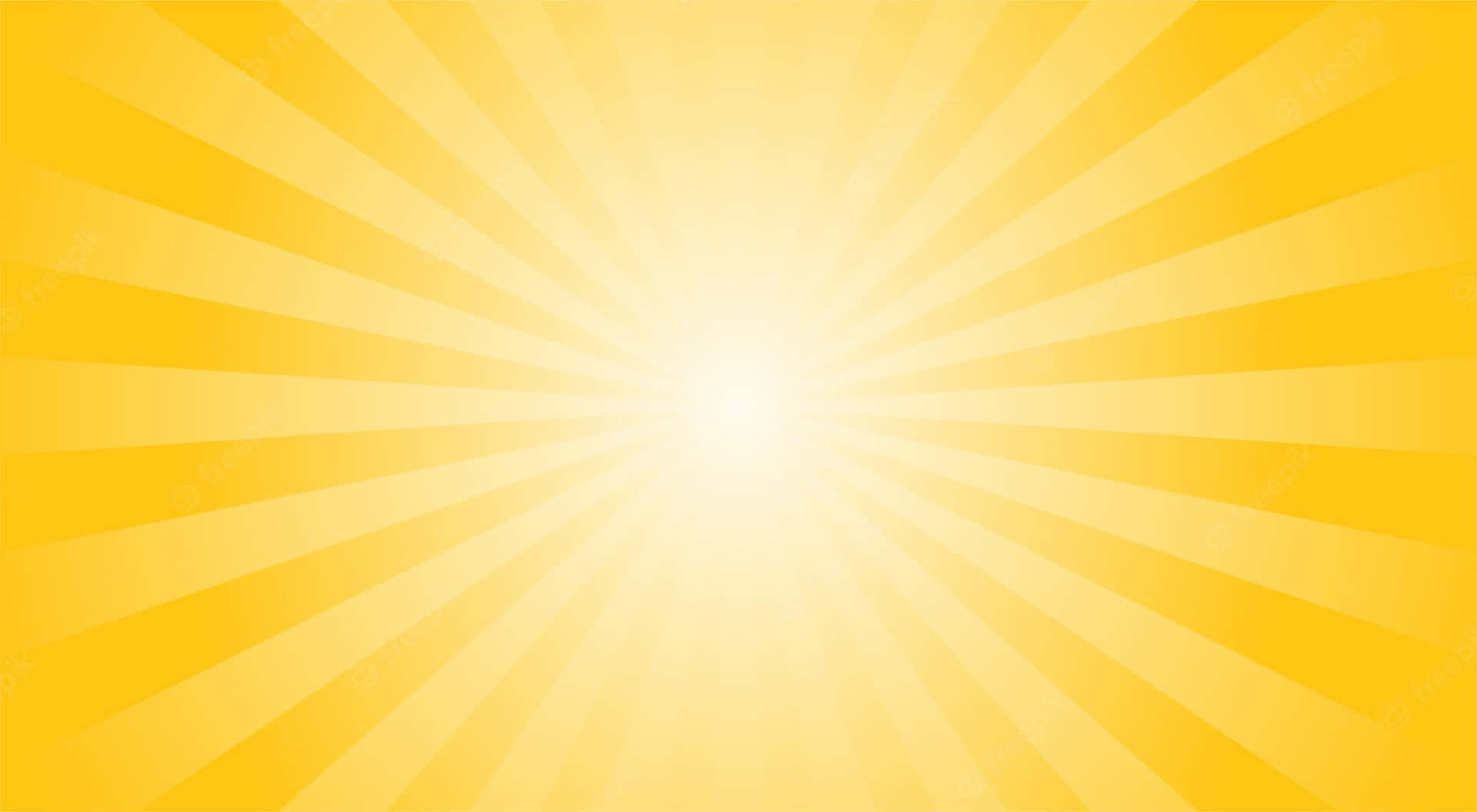 Yellow Sun Rays Digital Illustration