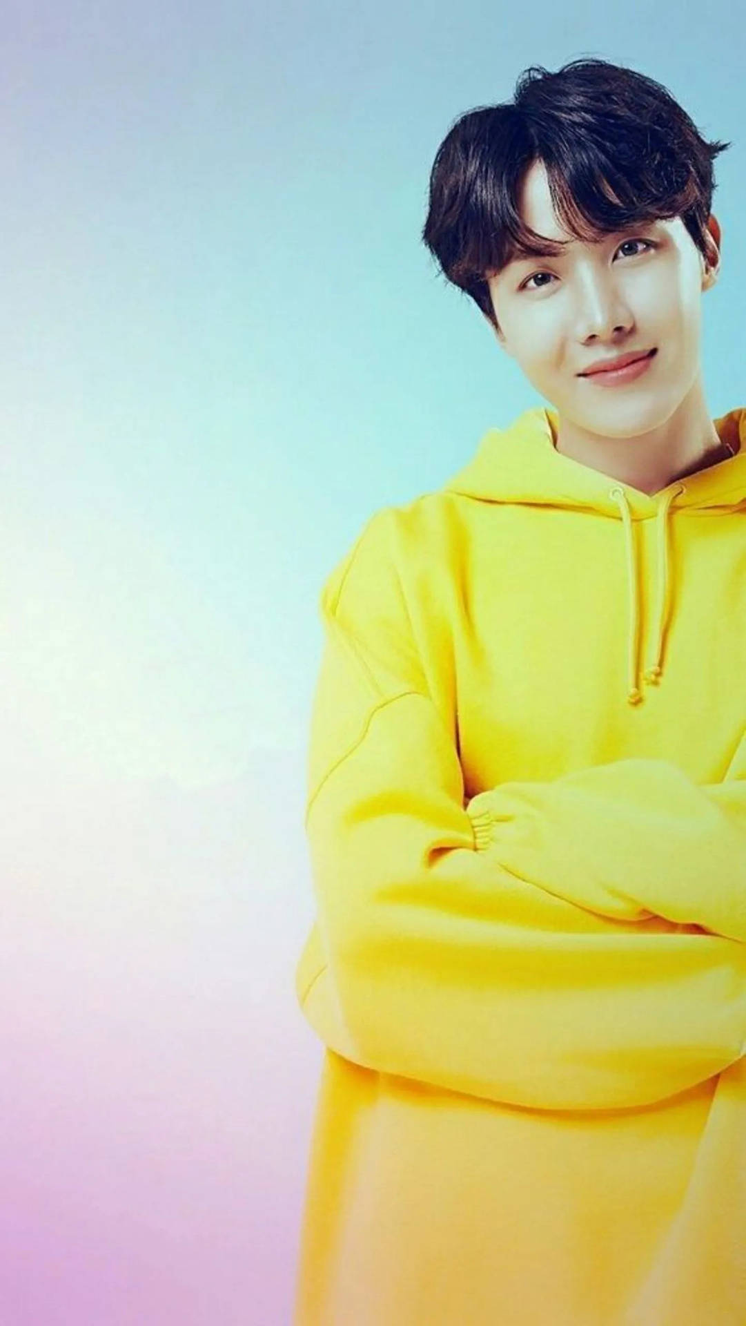 Yellow Sweater Of Bts J-hope Background