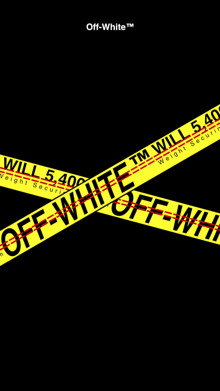Yellow Tape Off White Iphone