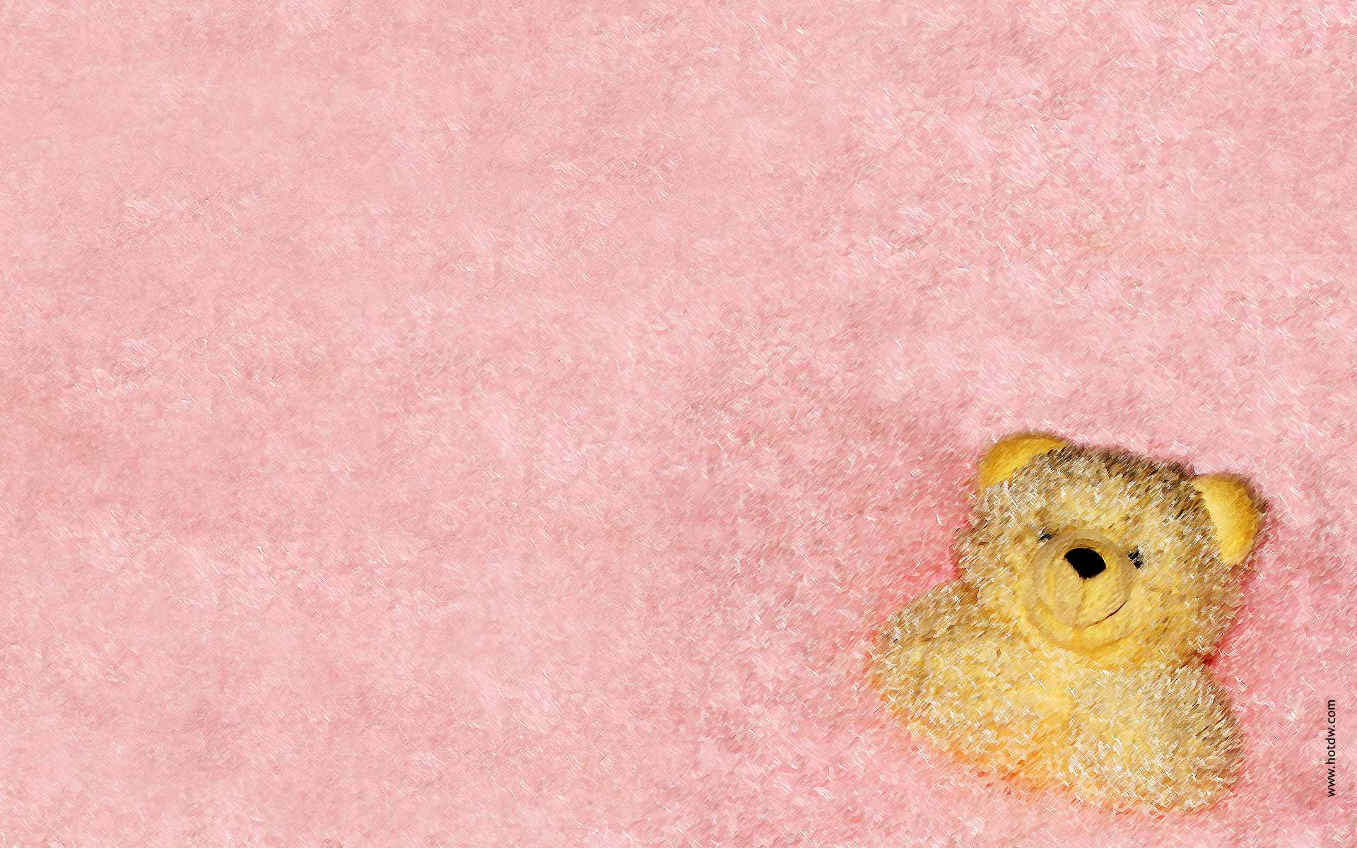Yellow Teddy Bear Cute Computer Background