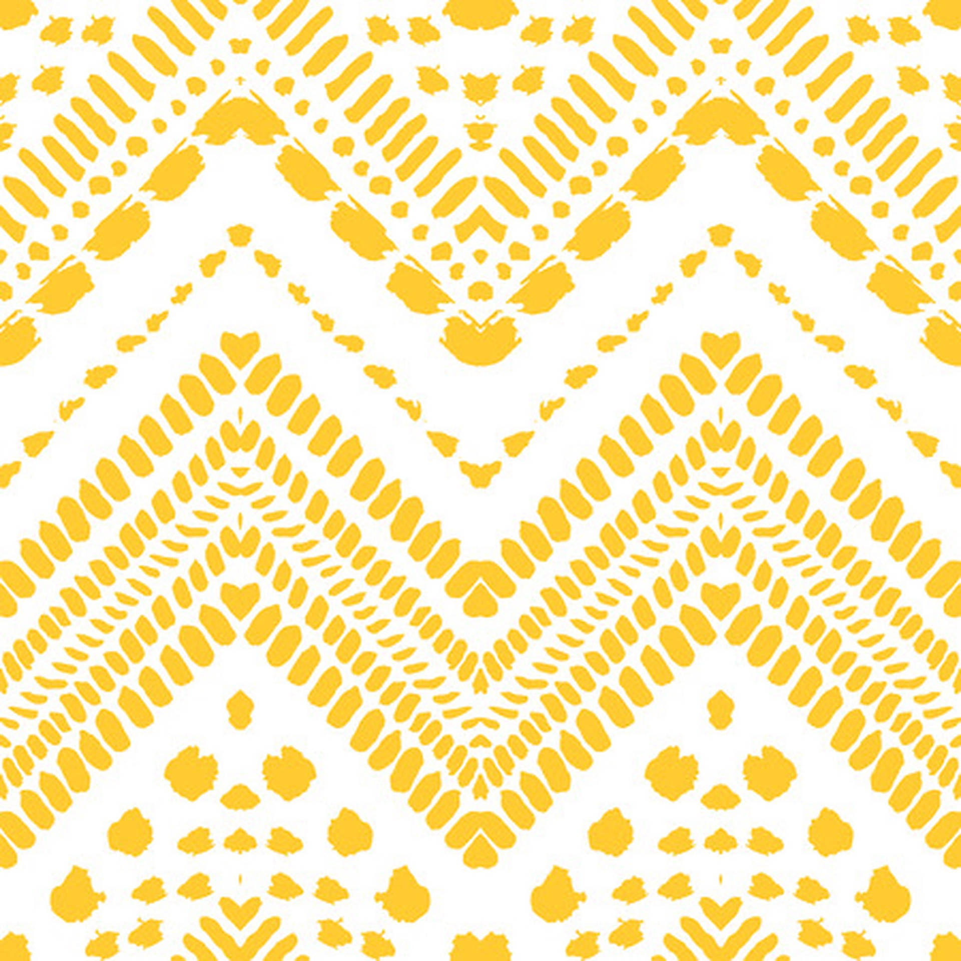 Yellow Tribal Pattern Background