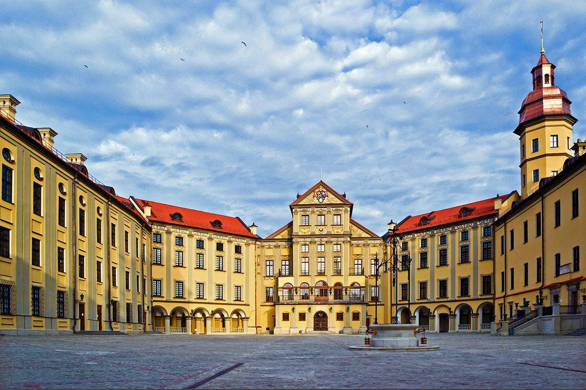 Yellow Vintage Belarus Building