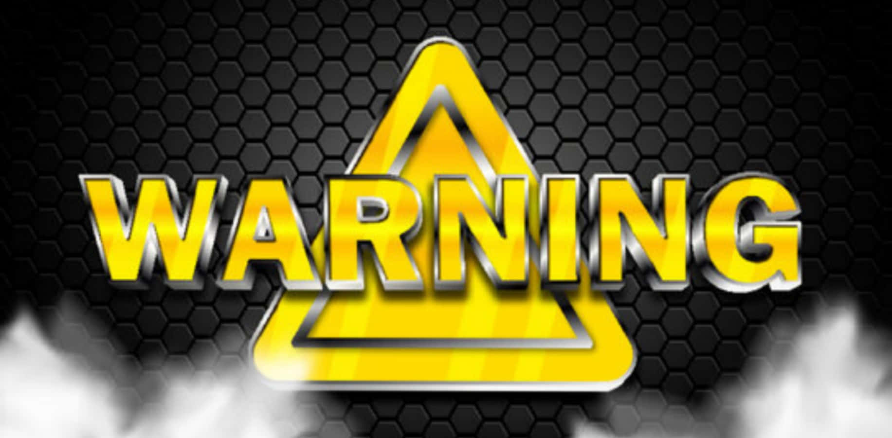 Yellow Warning Icon Background