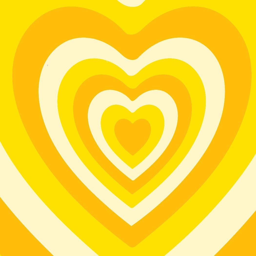 Yellow Wildflower Heart Background