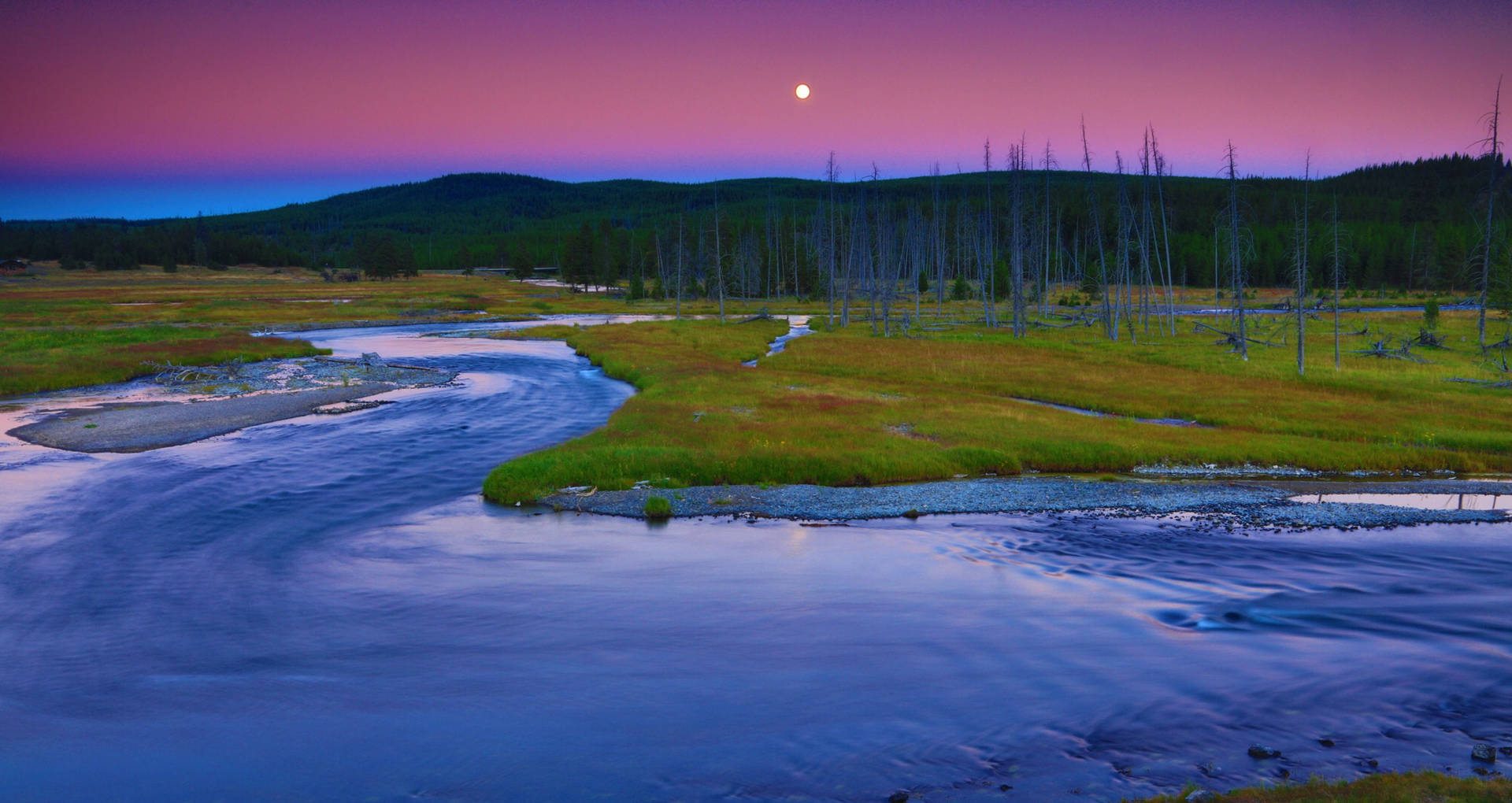 Yellowstone National Park Madison River Background