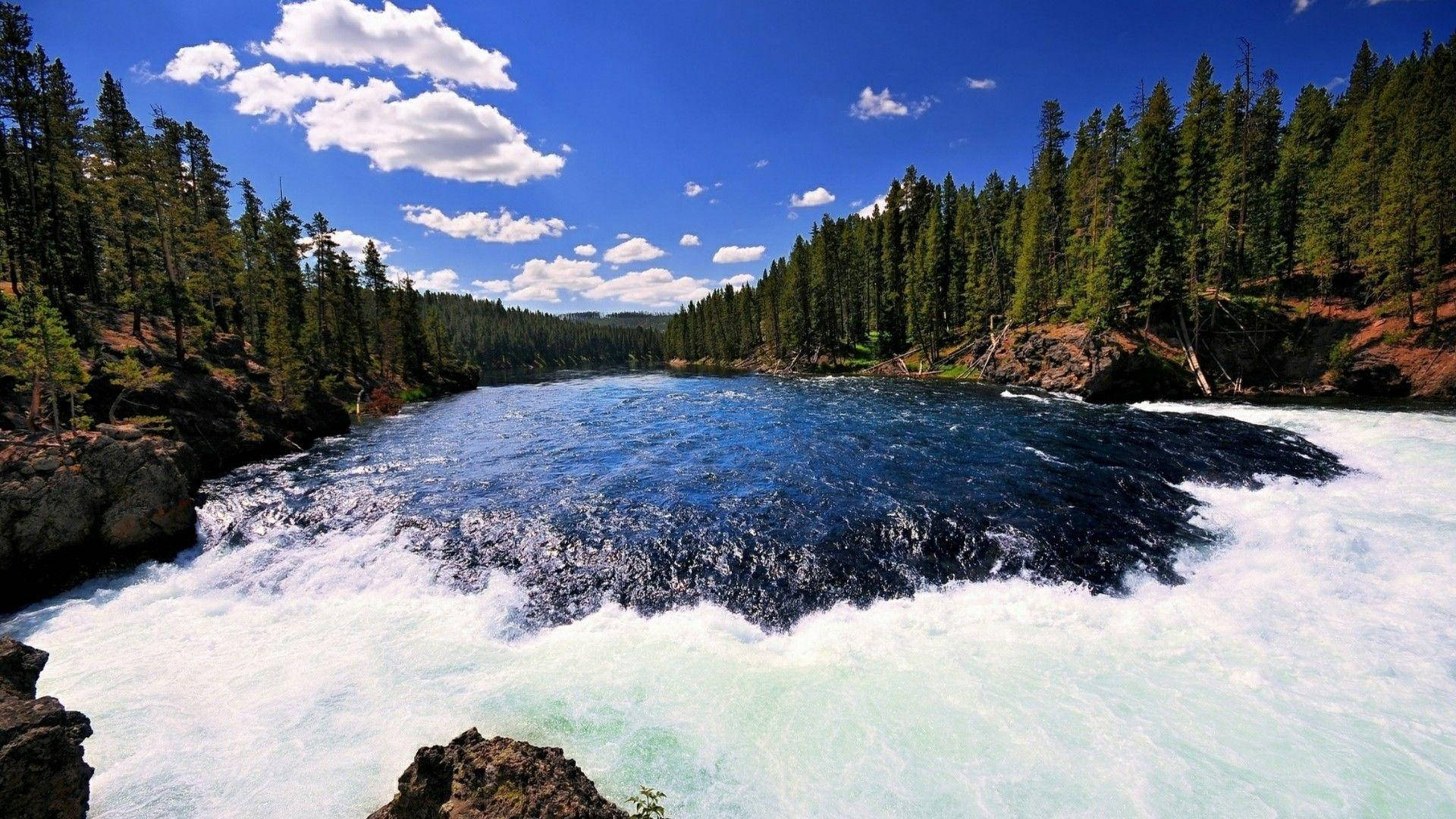 Yellowstone National Park River Background