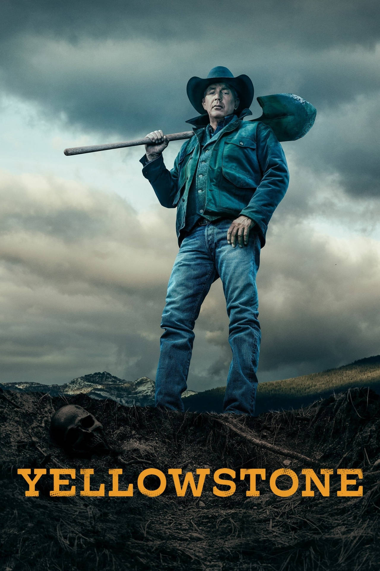 Yellowstone Tv Show John Dutton Poster Background