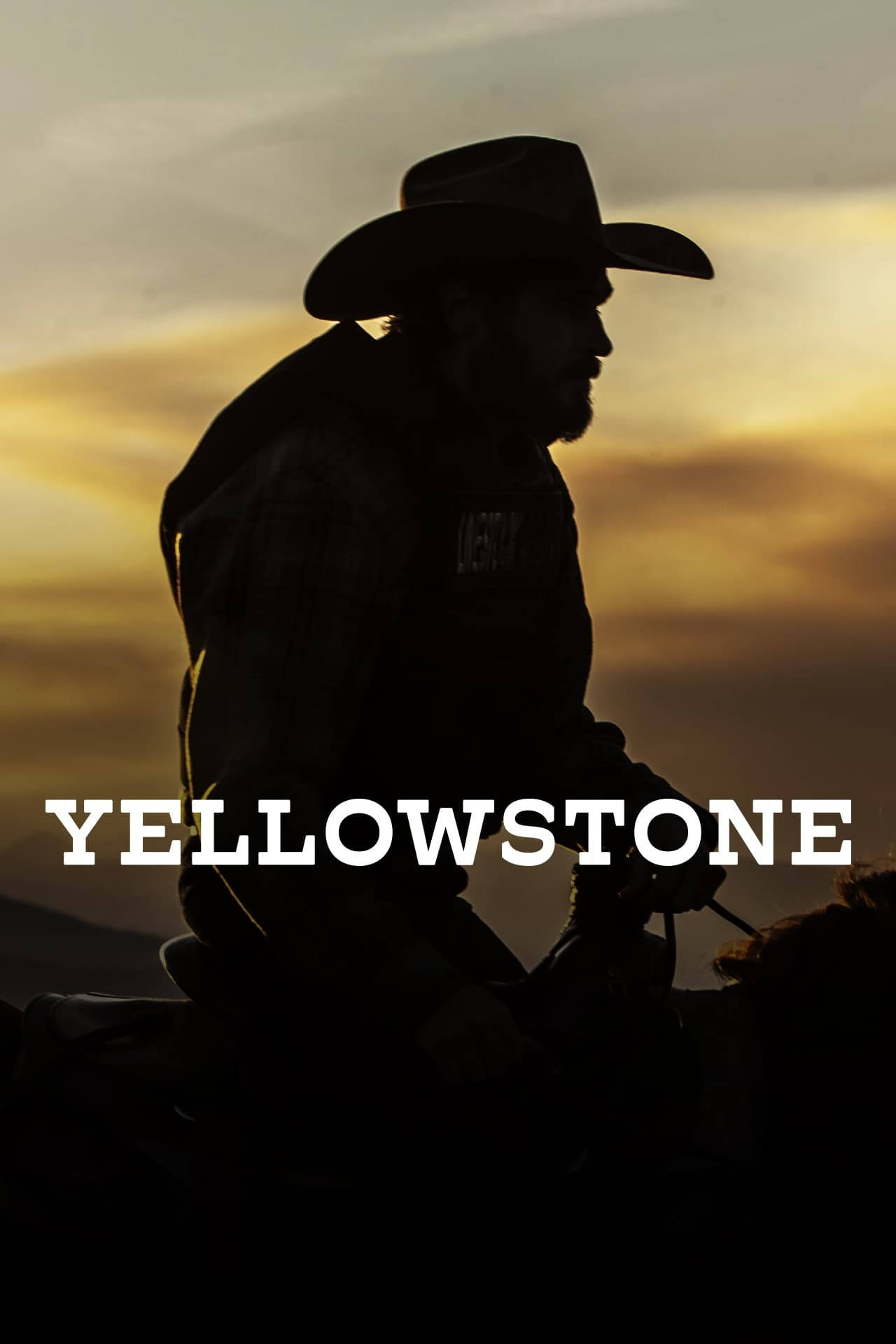 Yellowstone Tv Show Silhouette Poster Background
