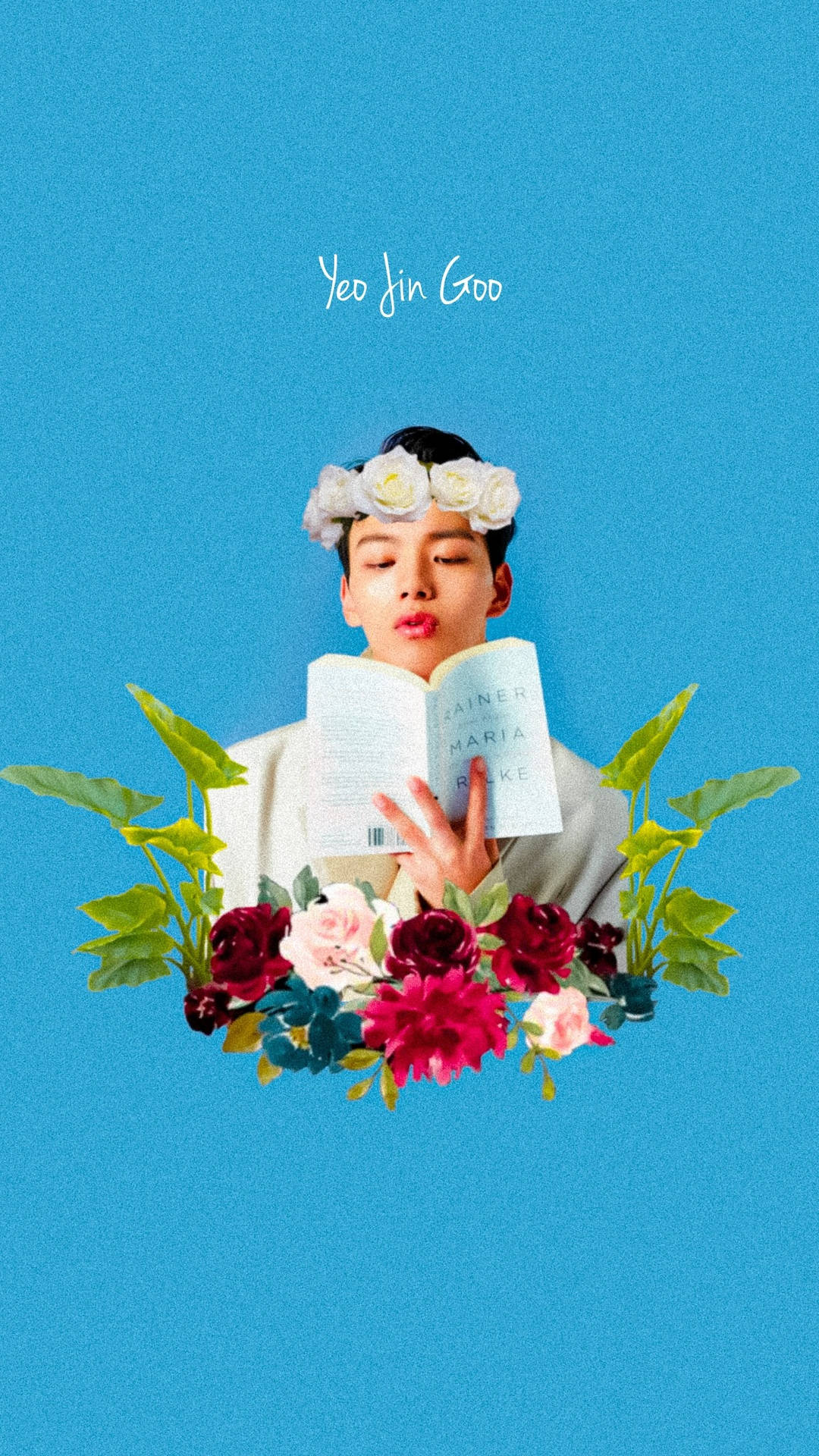 Yeo Jin Goo Floral Fan Art Background