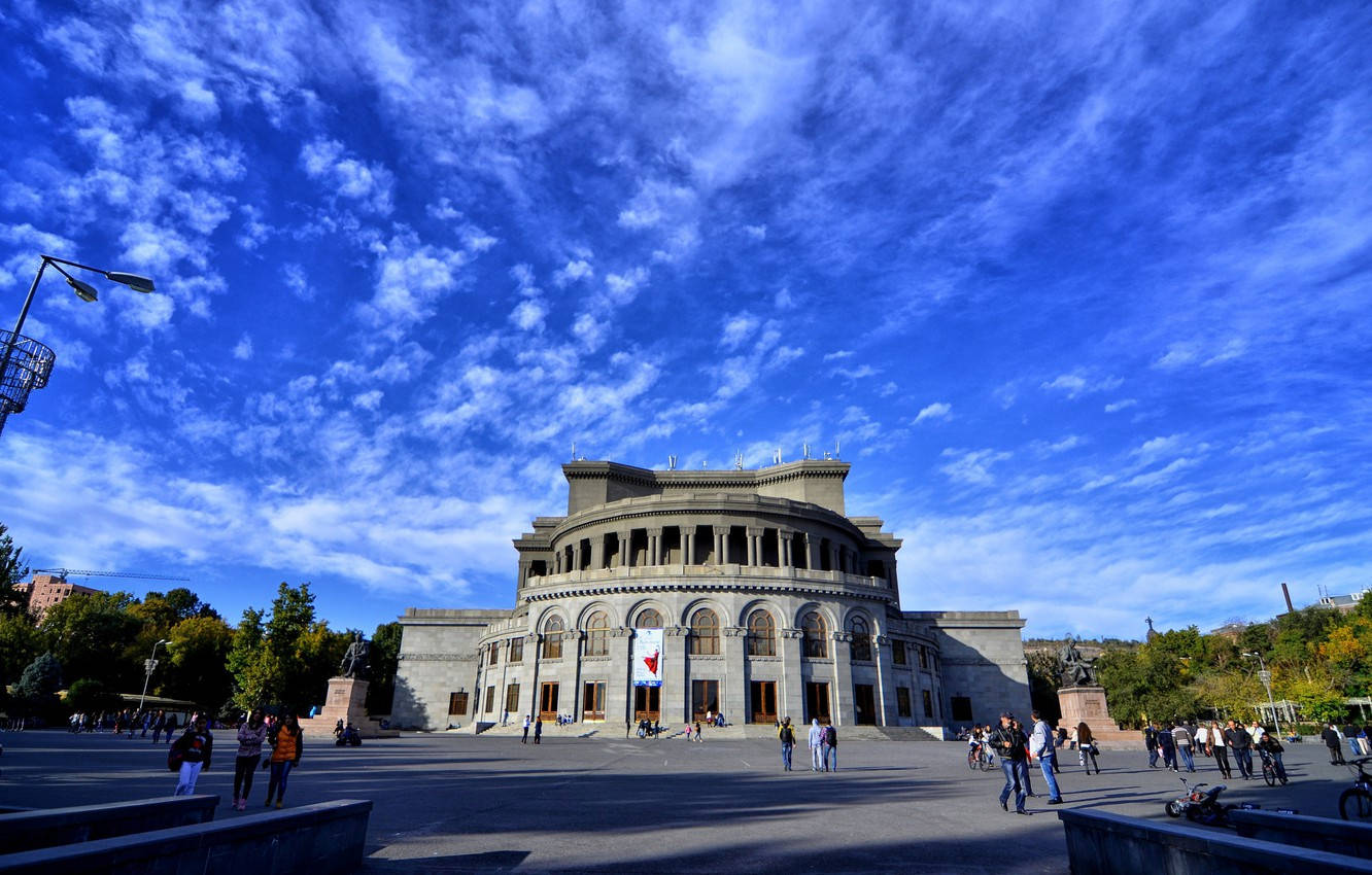 Yerevan's Freedom Square Background