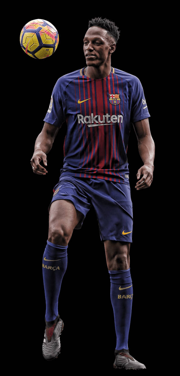 Yerry Mina White Background