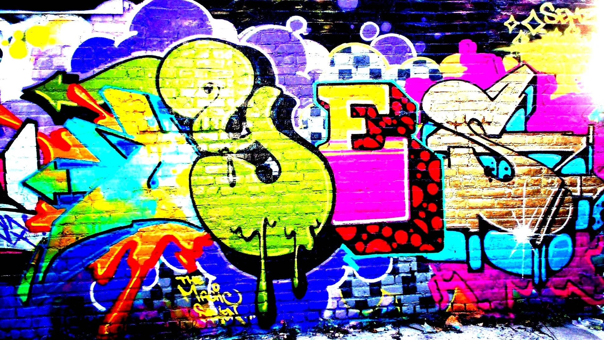 Yes Graffiti Laptop Background